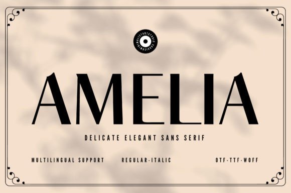Amelia: A Classic Serif Font for Elegant Design