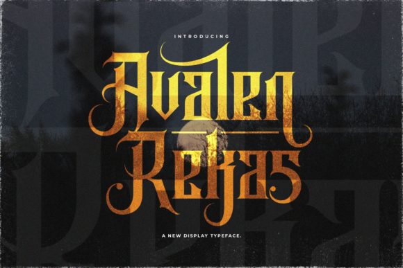Avalen Rekas: Elevate Your Designs with This Spectacular Blackletter Font