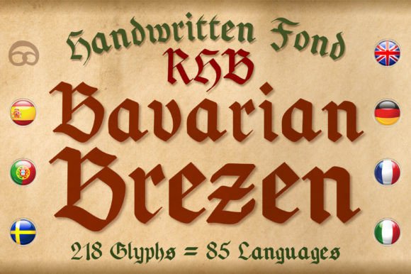 Bavarian Brezen: A Hand-Drawn Typeface for Authentic German Flair