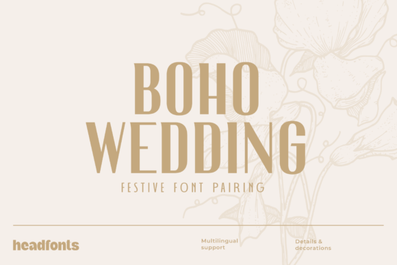 Boho Wedding Duo: The Perfect Font Pairing