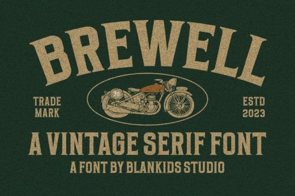 Brewell: A Vintage Serif Font for Timeless Design
