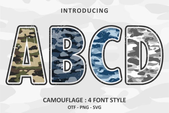 Camouflage: A Bold Military Font for Standout Designs