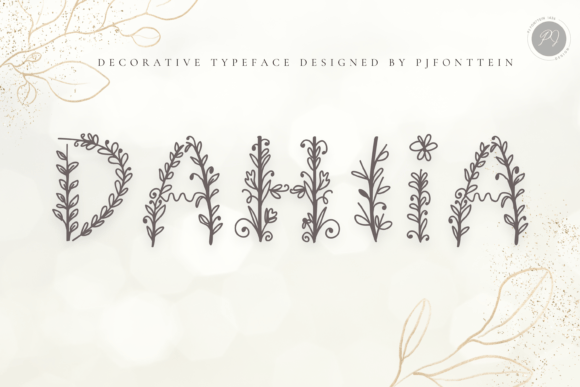 Dahlia: A Handcrafted Floral Font for Elegant Designs