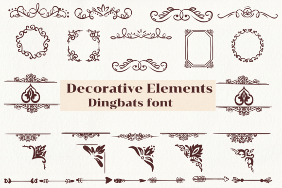Decorative Elements: Your Creative Font Toolbox