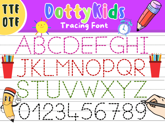 Dotty Kids: A Fun Font for Young Learners