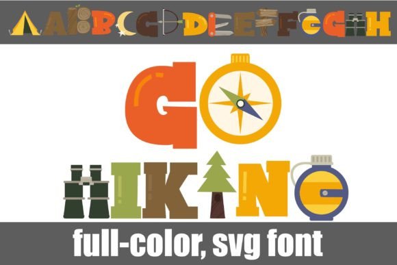 Go Hiking: A Creative Font with Nature-Inspired Artistry