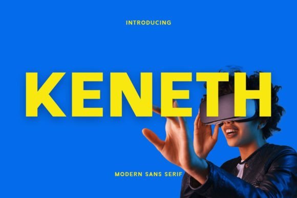 Keneth: A Modern Sans-Serif Font for Bold Design Statements