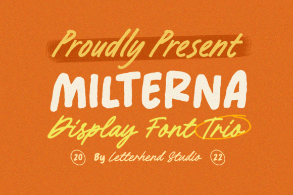 Milterna: The Playful Display Typeface for Creative Projects