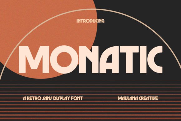 Monatic: The All-Caps Retro Display Font for Modern Projects
