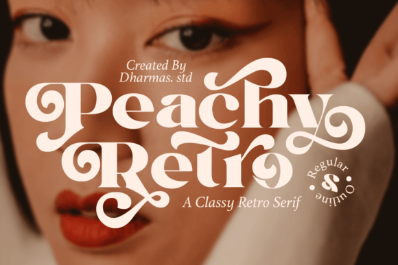 Peachy Retro: A Serif Font with Classic 80s & 90s Charm