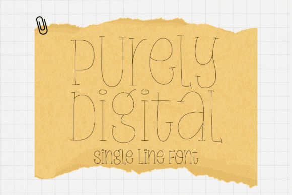 Purely Digital: A Sweet Single-Line Font for Creative Projects