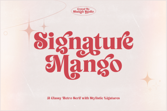 Signature Mango: The Modern Retro Serif Font