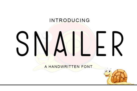 Snailer: A Sweet and Attractive Font for Luxury Designs