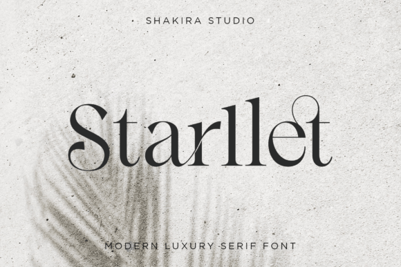 Starllet: A Luxury Serif Font for Elegant Designs