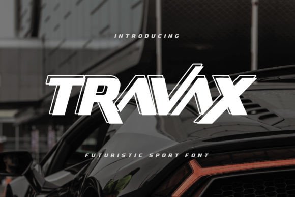 Travax: Futuristic Sport Font for Dynamic Design